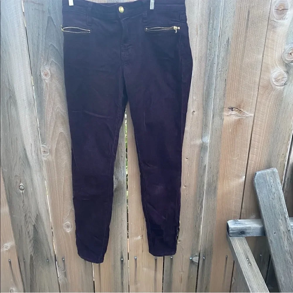 J BRAND Skinny Leg blackberry Corduroy